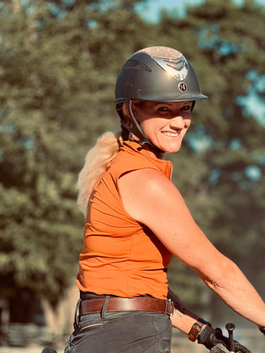 D.D. Rhythm & Relaxation Collection Sleeveless Training Shirt - DOCK RUST - Equine Exchange Tack Shop