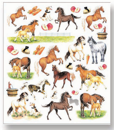 Horses & Apples Stickers - Equine Exchange Tack Shop
