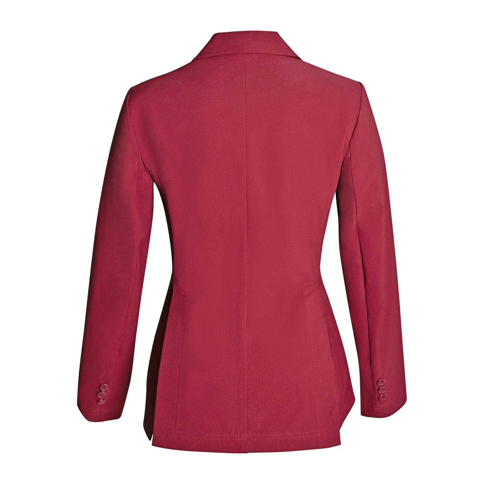 Grand Prix Ladies EQJ 3 Button Show Coat -Burgundy
