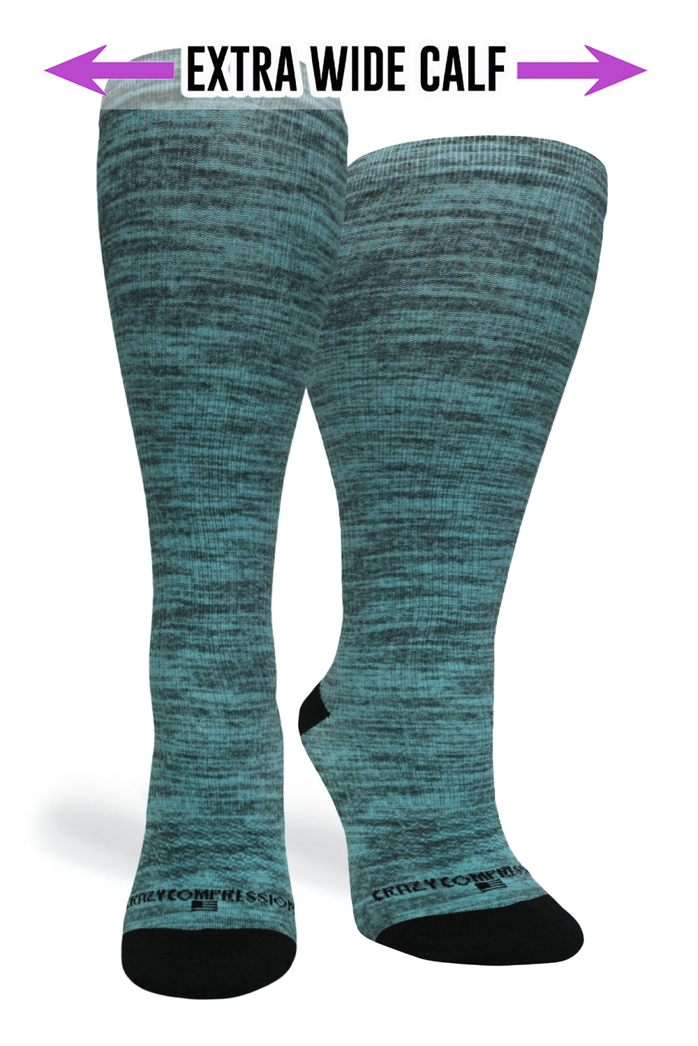 Green Heather Compression Socks - Equine Exchange Tack Shop