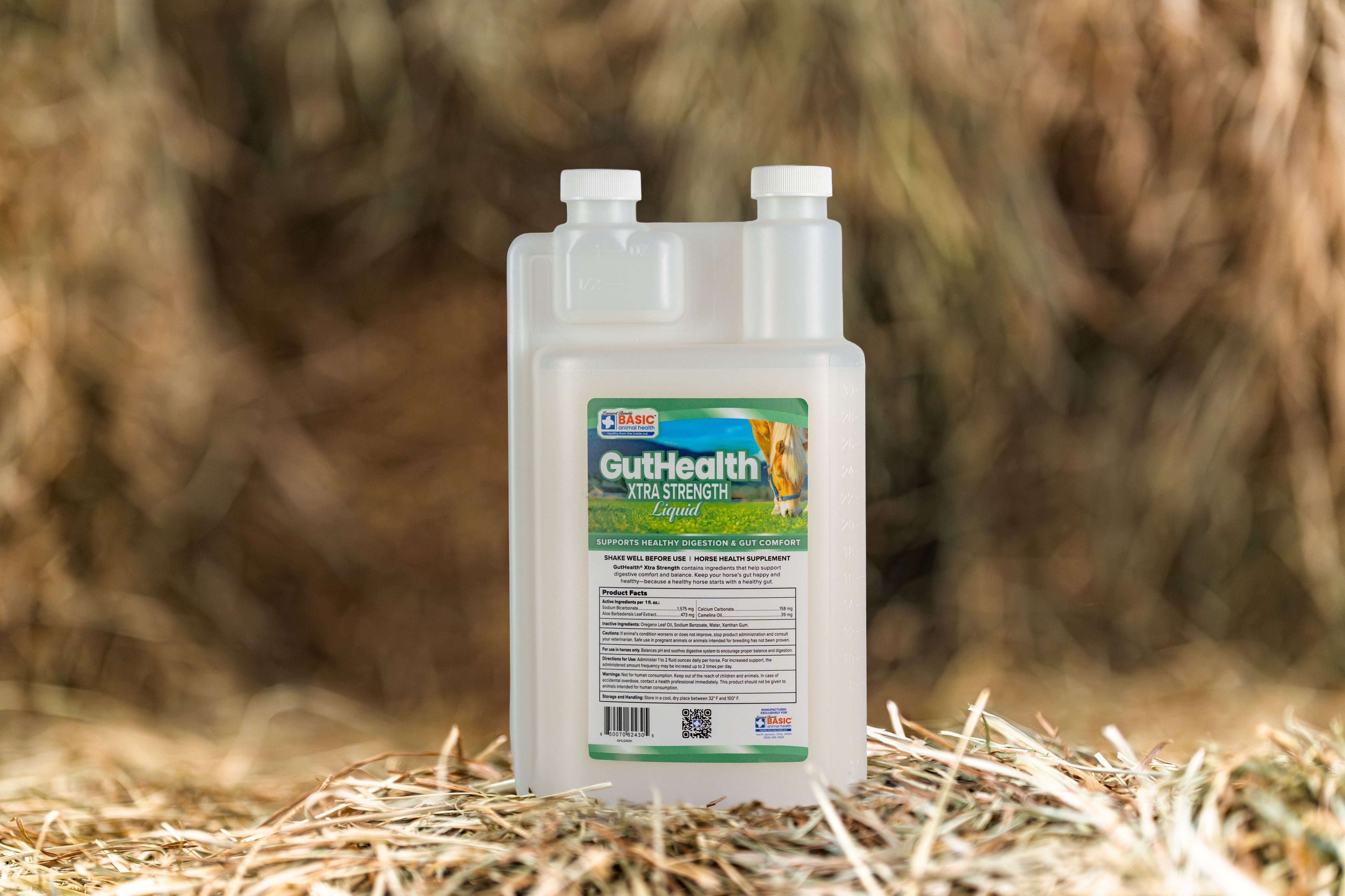 GutHealth Xtra Strength Liquid Supplement for Horses - Equine Exchange Tack Shop