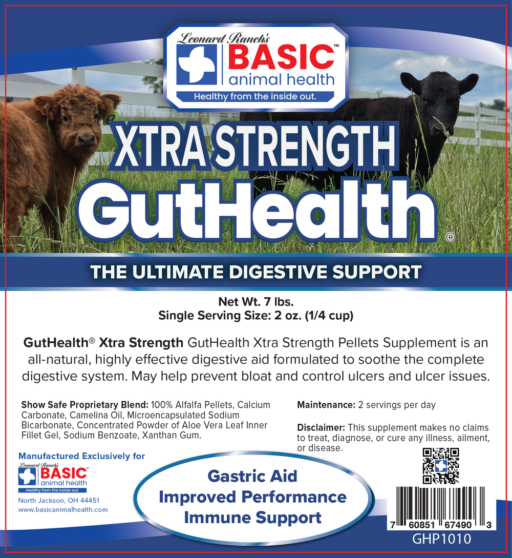 GutHealth Xtra Strength Pellets Supplement for Livestock