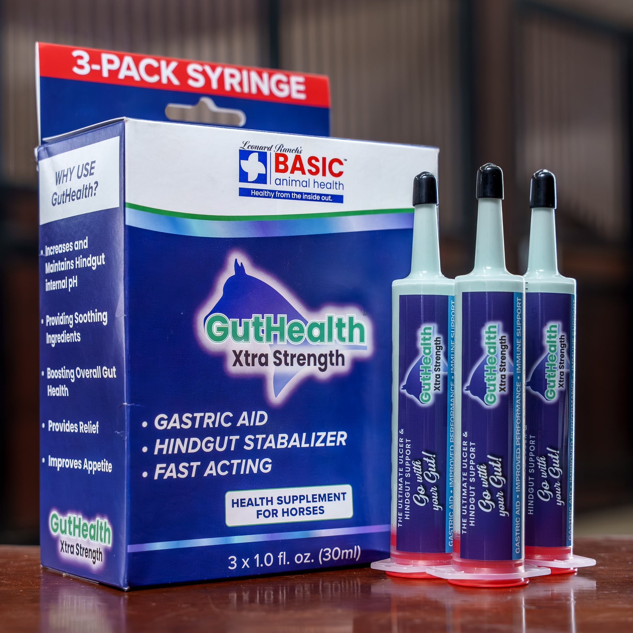 GutHealth Xtra Strength Gel for Horses - 3 Pack
