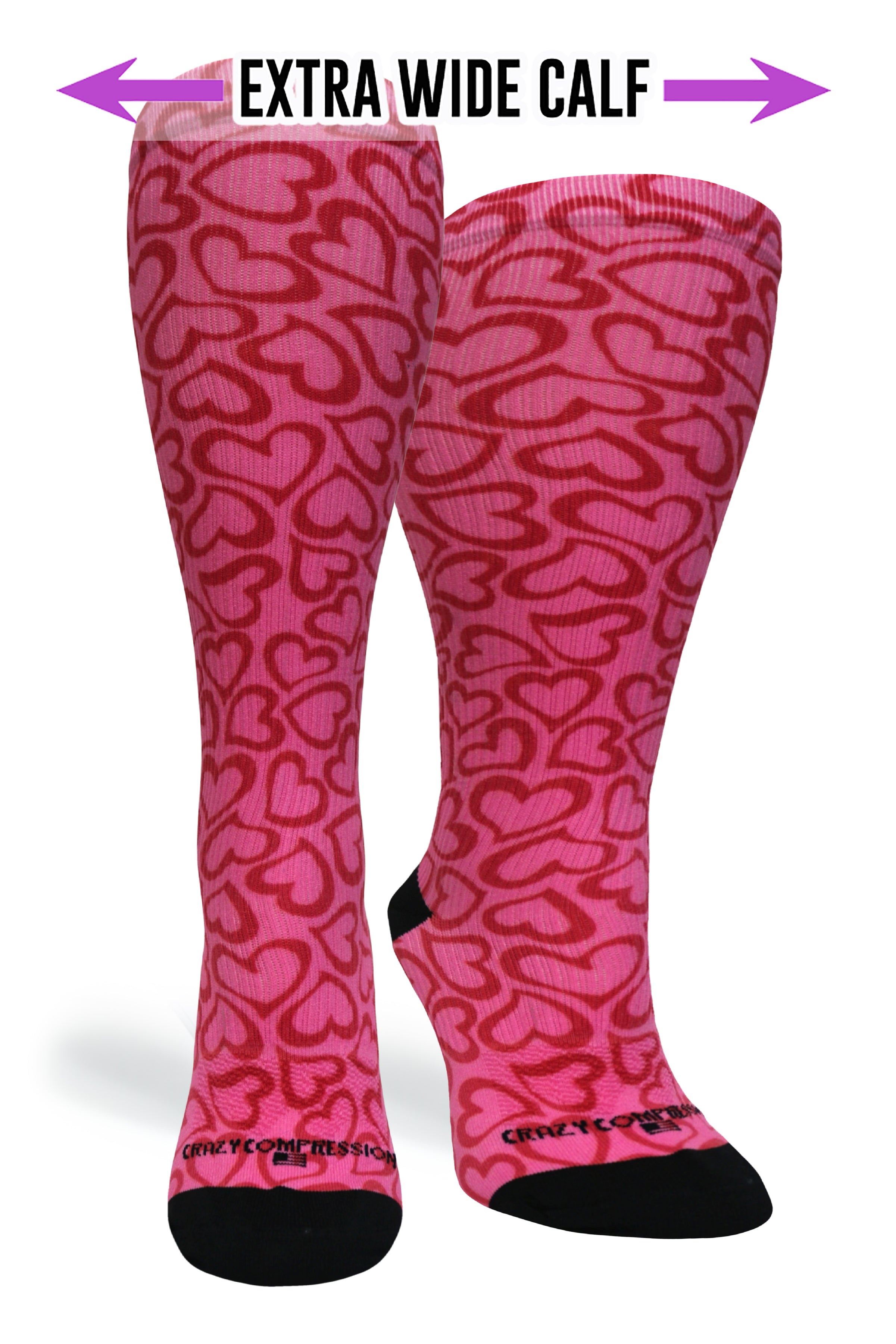 Hearts Hug Compression Socks - Equine Exchange Tack Shop
