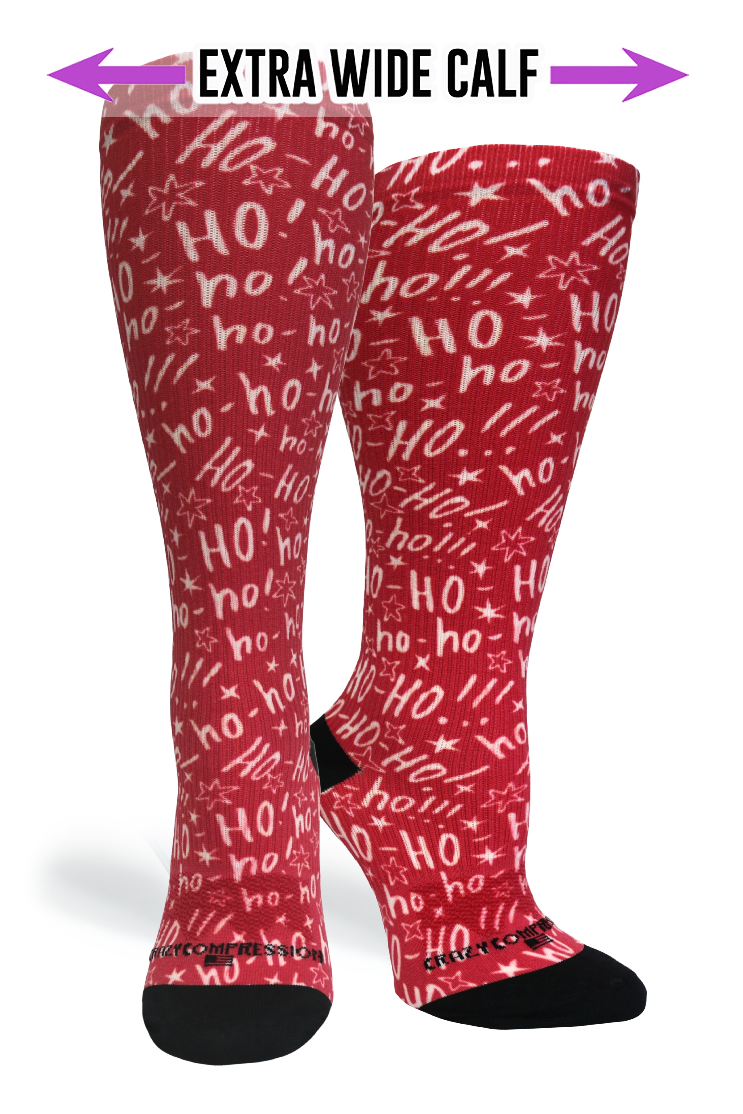 Ho Ho Ho! Compression Socks - Equine Exchange Tack Shop