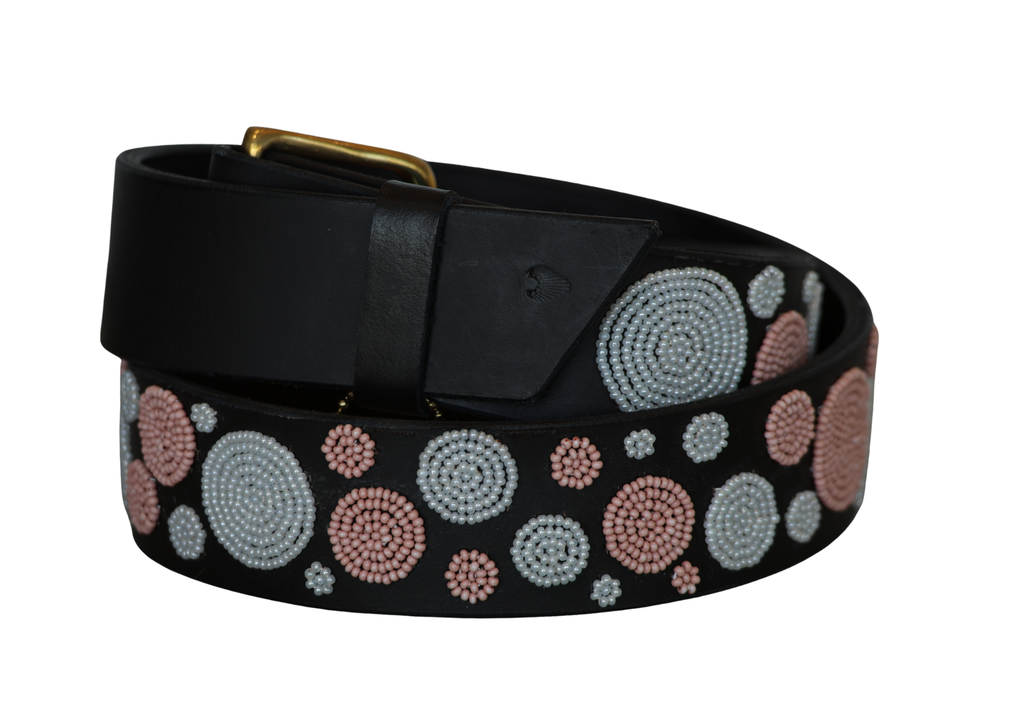 Pink Dots Belt in Standard Width