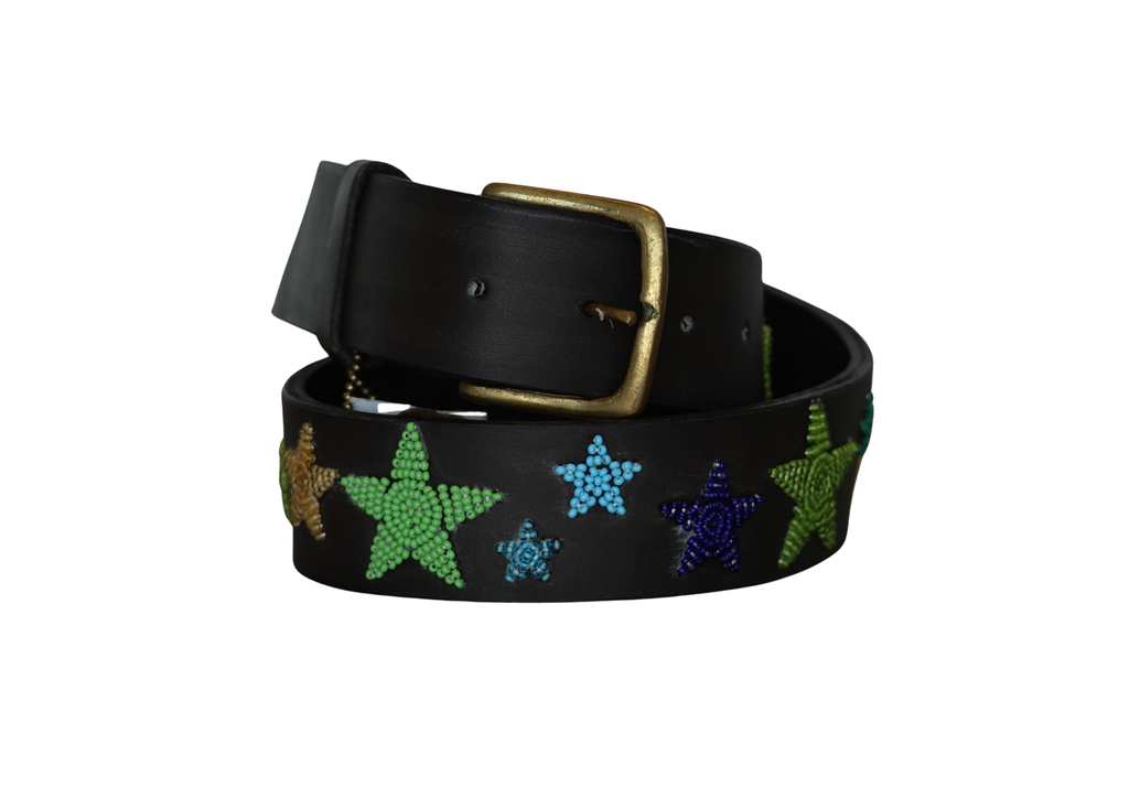 Peacock Stars Belt - Wide Width
