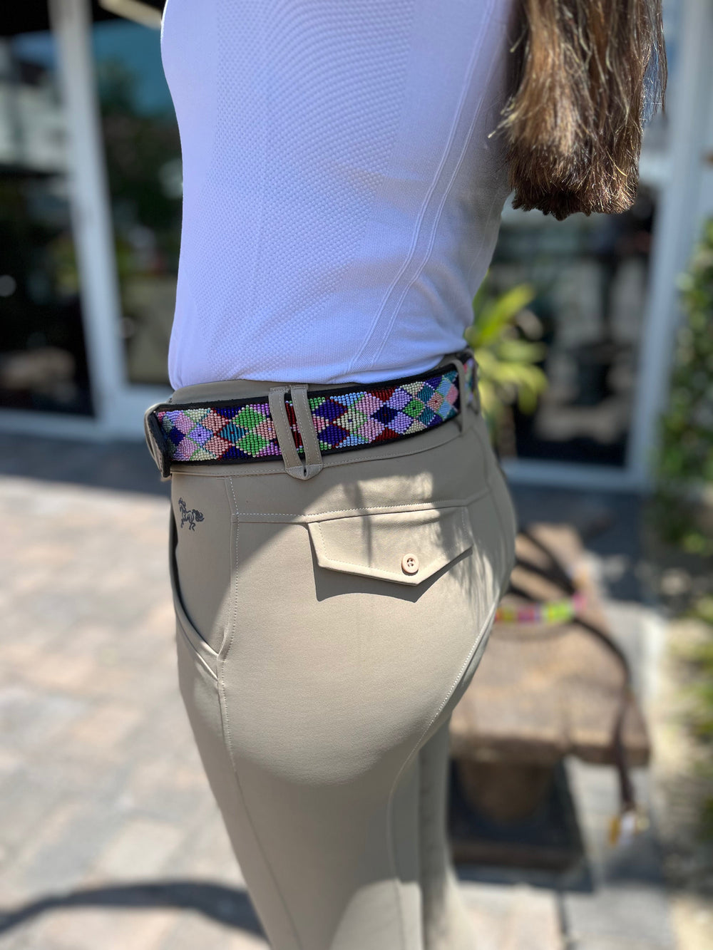 Posey Argyle Wide Width Belt - Equine Exchange Tack Shop