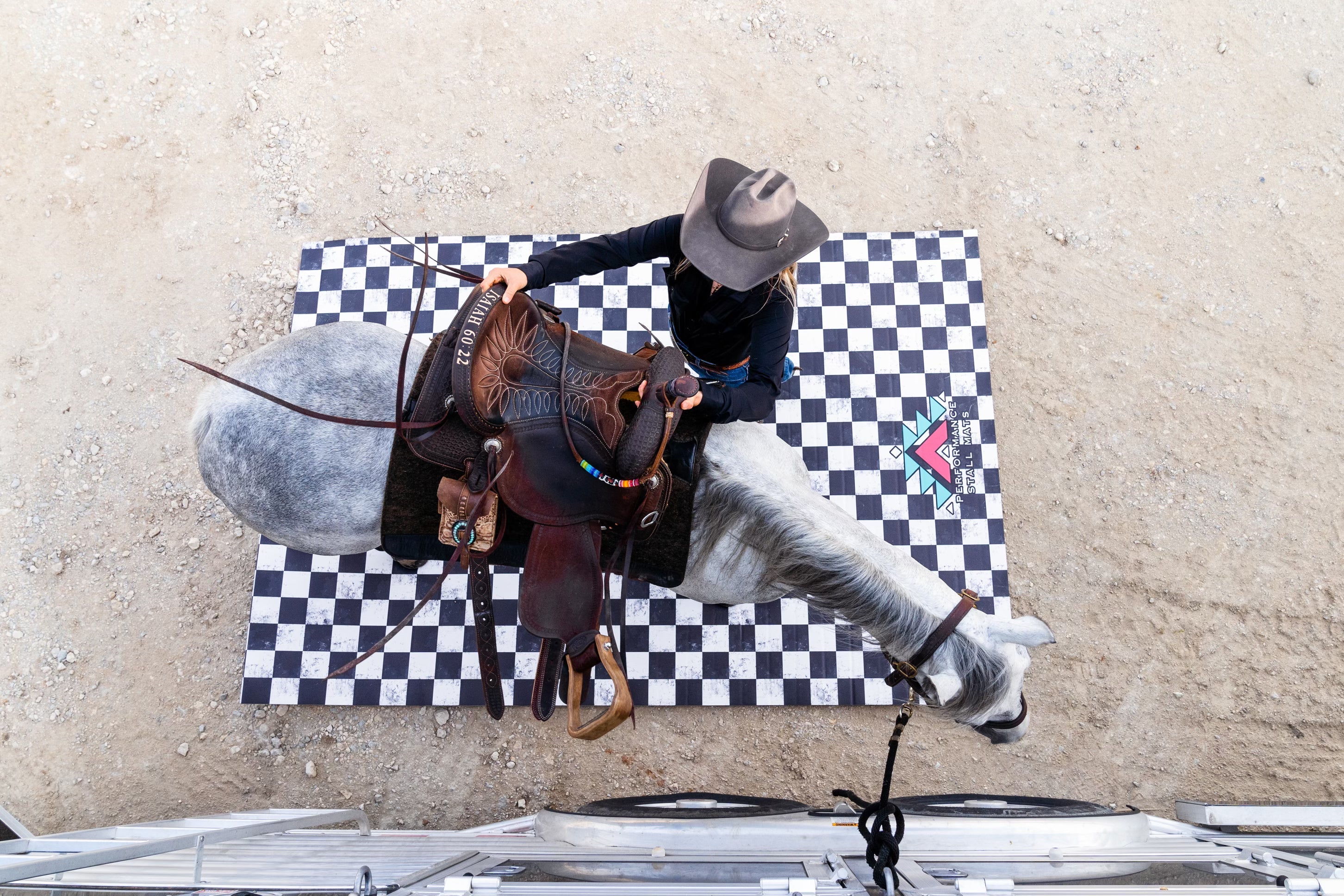 5x10ft Checkered Stall Mat - Equine Exchange Tack Shop