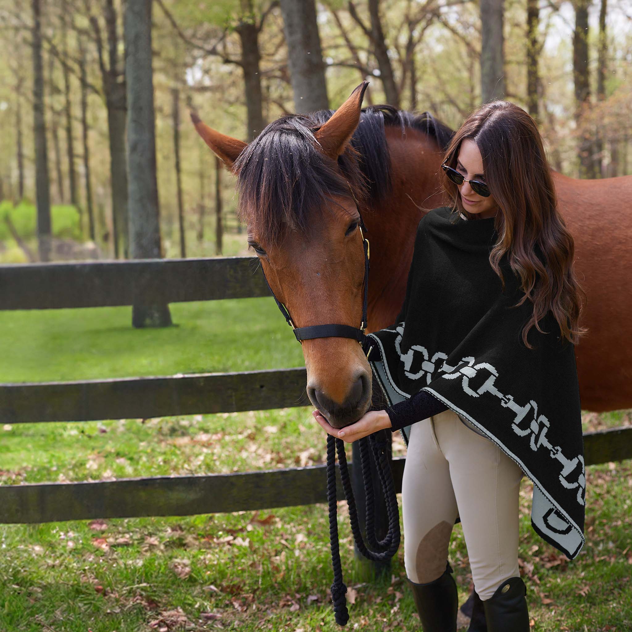 Snaffle Bit Horse Poncho  