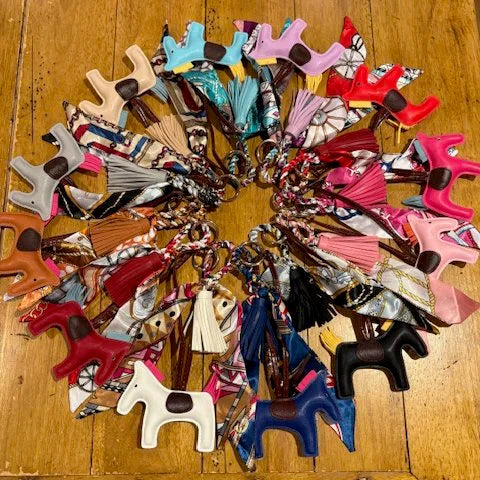 Anademi Ponies Bag Charm w/Scarf  