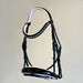 The Harlow Black Patent Snaffle Bridle with Removable Flash - Equine Exchange Tack Shop