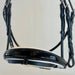 The Harlow Black Patent Snaffle Bridle with Removable Flash - Equine Exchange Tack Shop