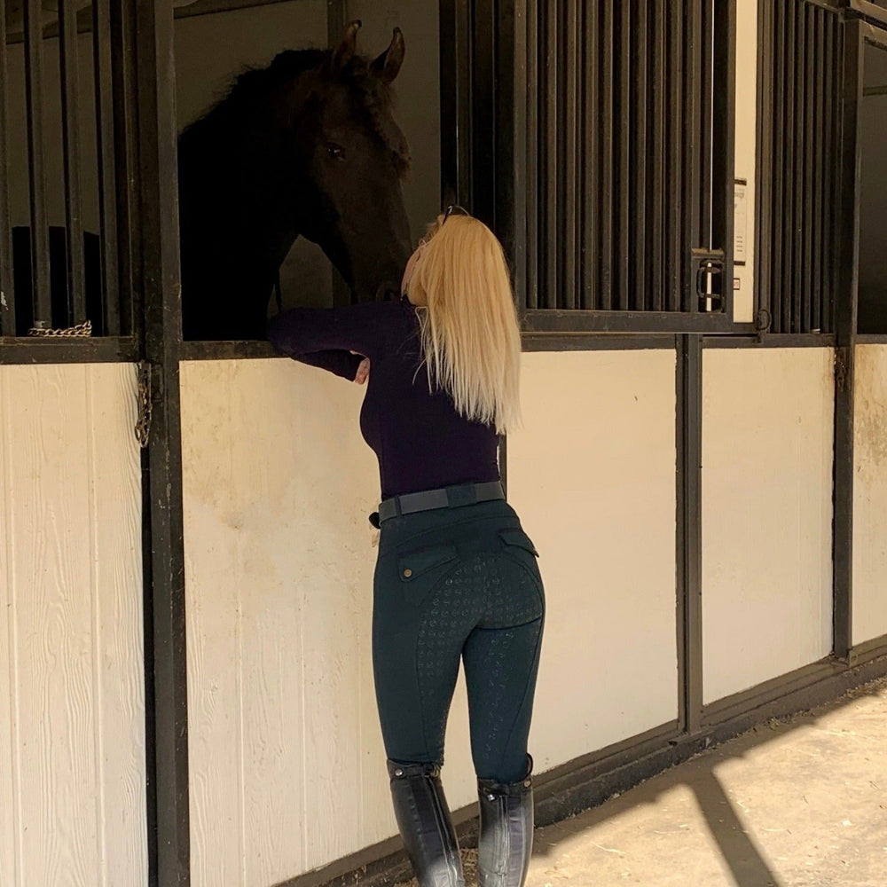 Kimberly Full Seat Breeches - Emerald Green - Equine Exchange Tack Shop