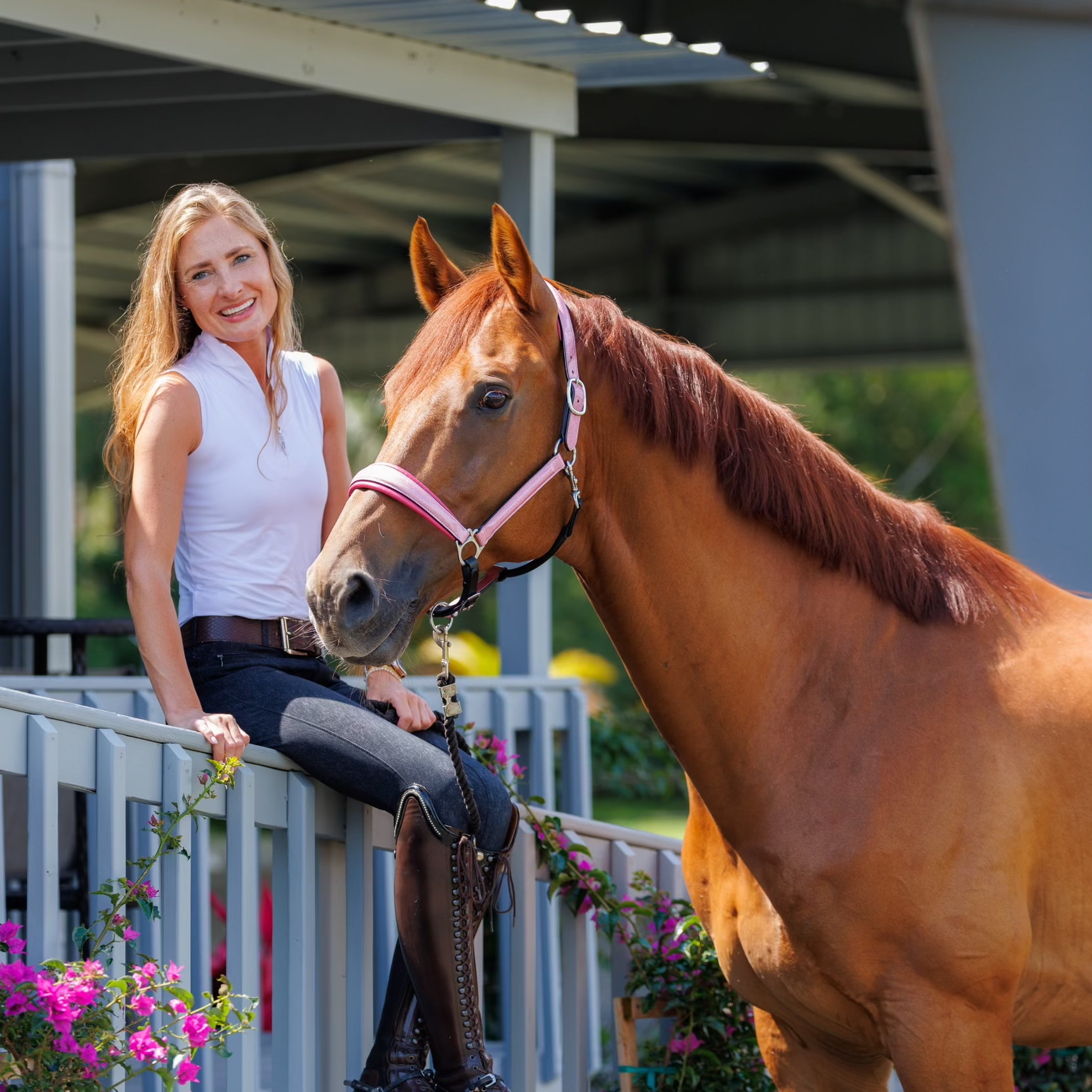 Barbie Pink Sparkle Leather Halter - Equine Exchange Tack Shop