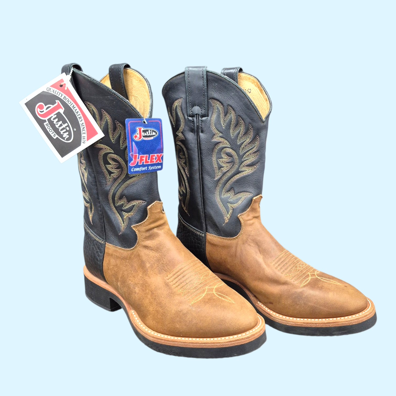 Justin Mens Paluxy Western Boots - 10B NWT  