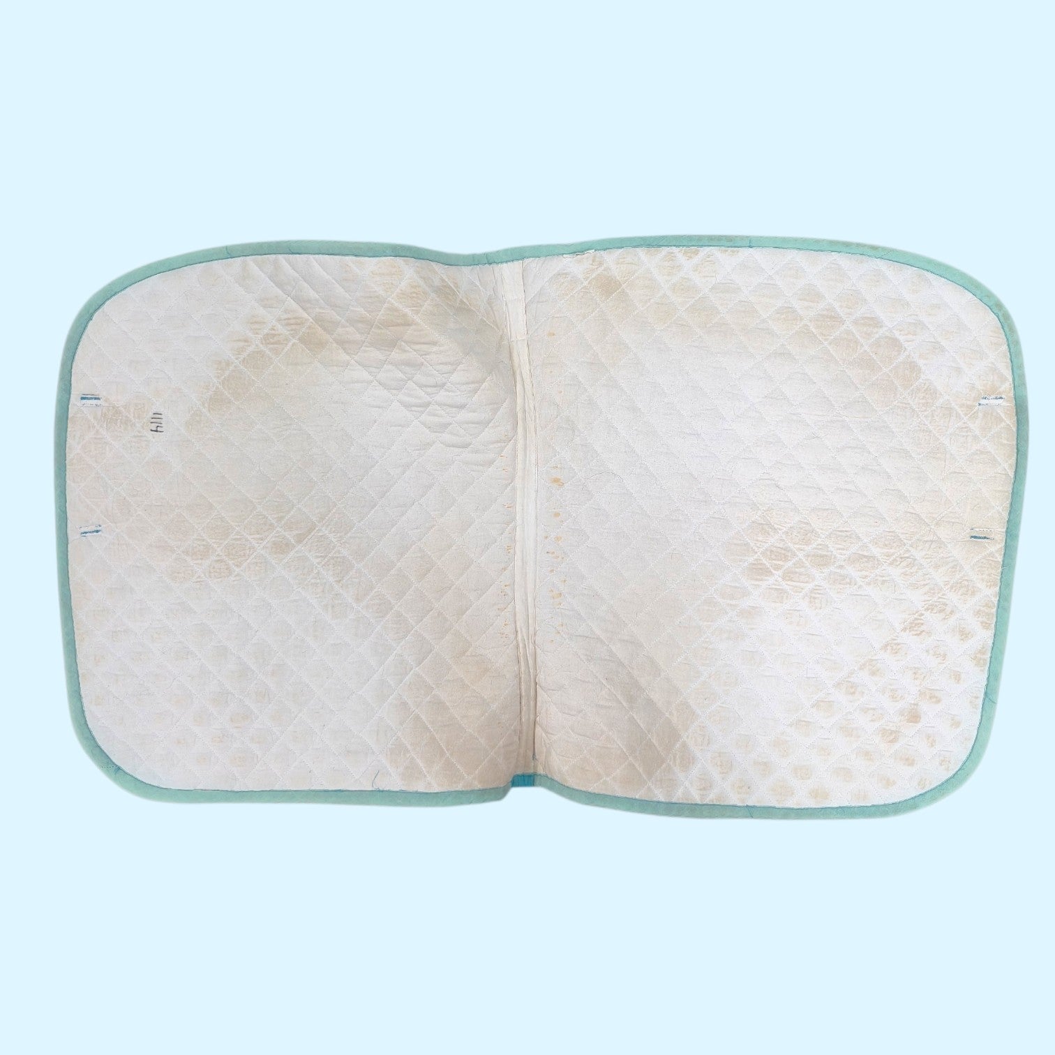 Dover Saddlery Novelty Tie Dye Dressage Pad in Teal/Lilac/Purple