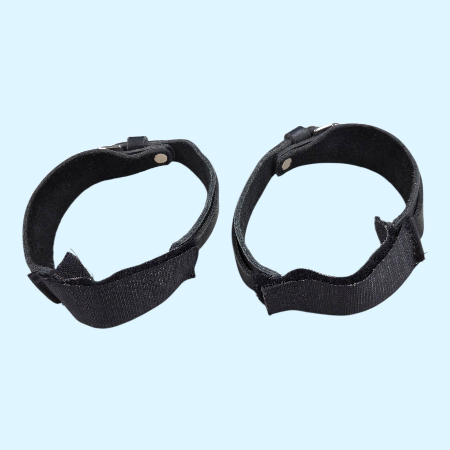Velcro Garter Straps in Black - Medium 14"