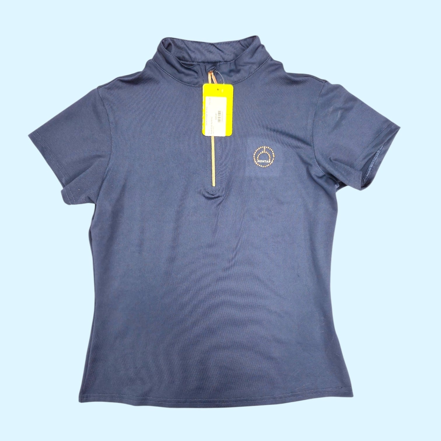 Montar Ladies Short Sleeve Sun Shirt in Navy - XS