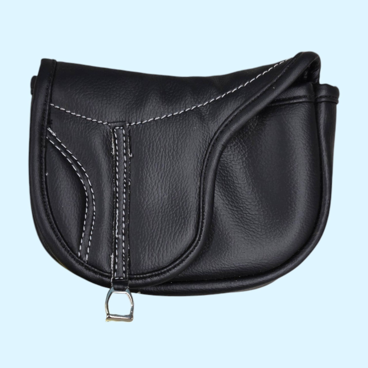 English Saddle Treat Pouch in Black - NWT