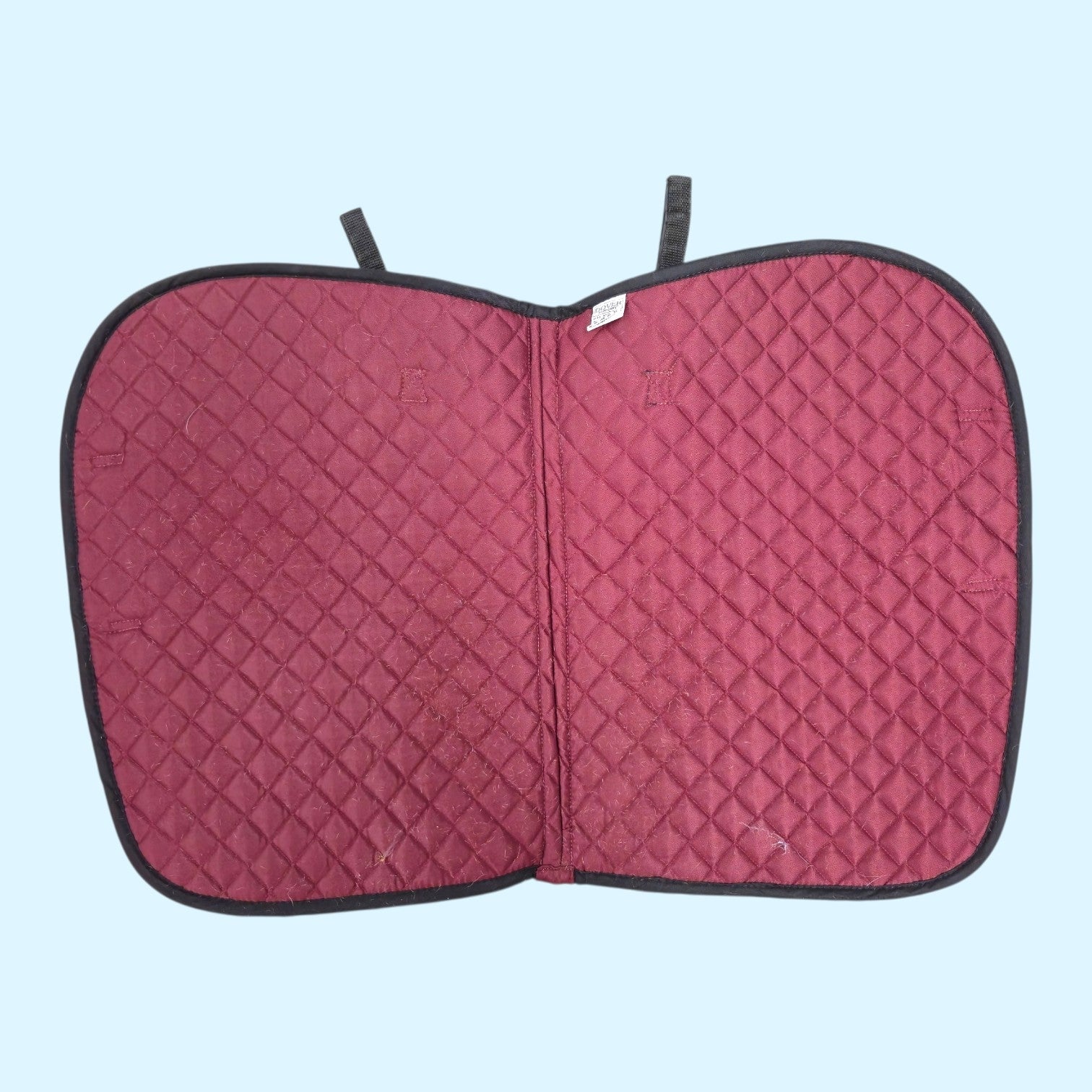 Dover Saddlery All Purpose Saddle Pad with Piping in Burgundy