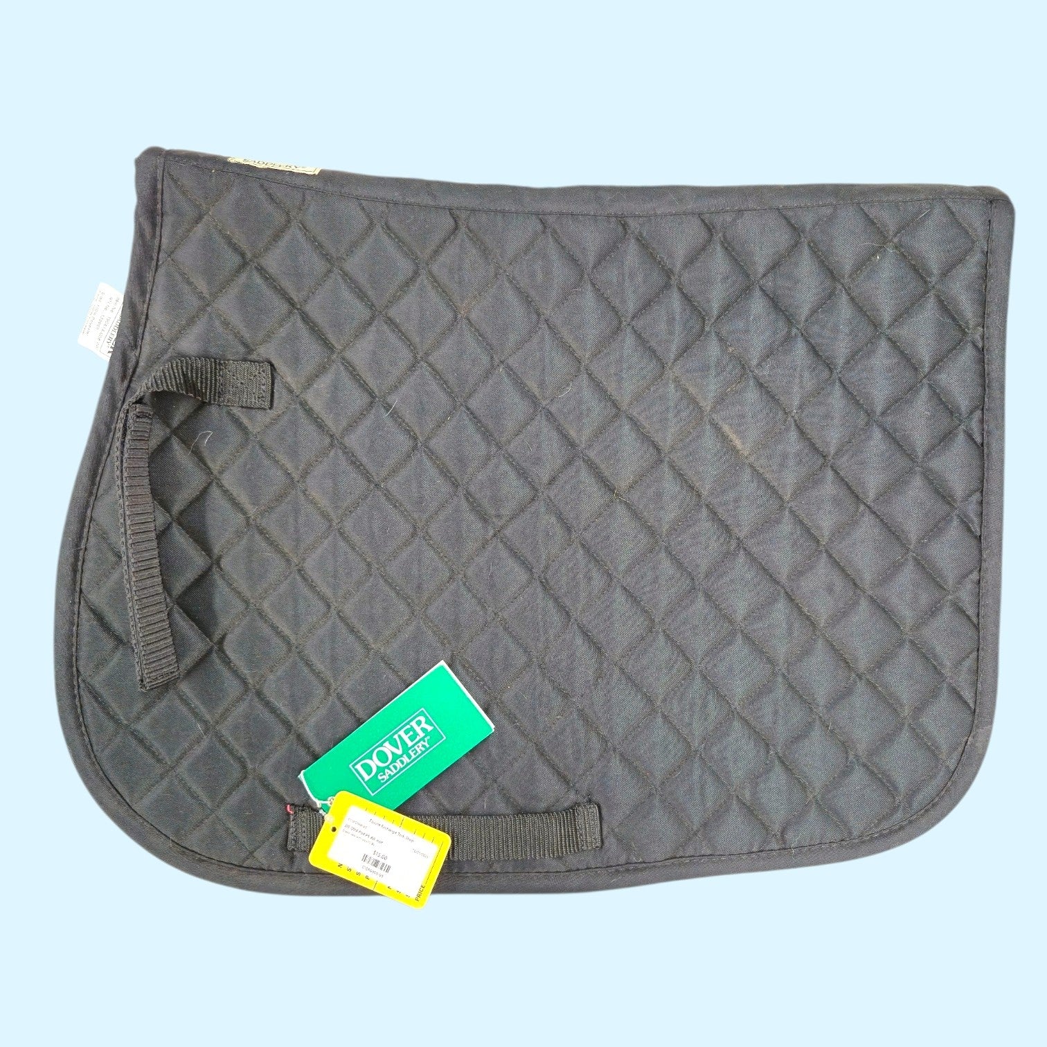 Dover Saddlery Quilted Pony Saddle Pad in Black - NWT
