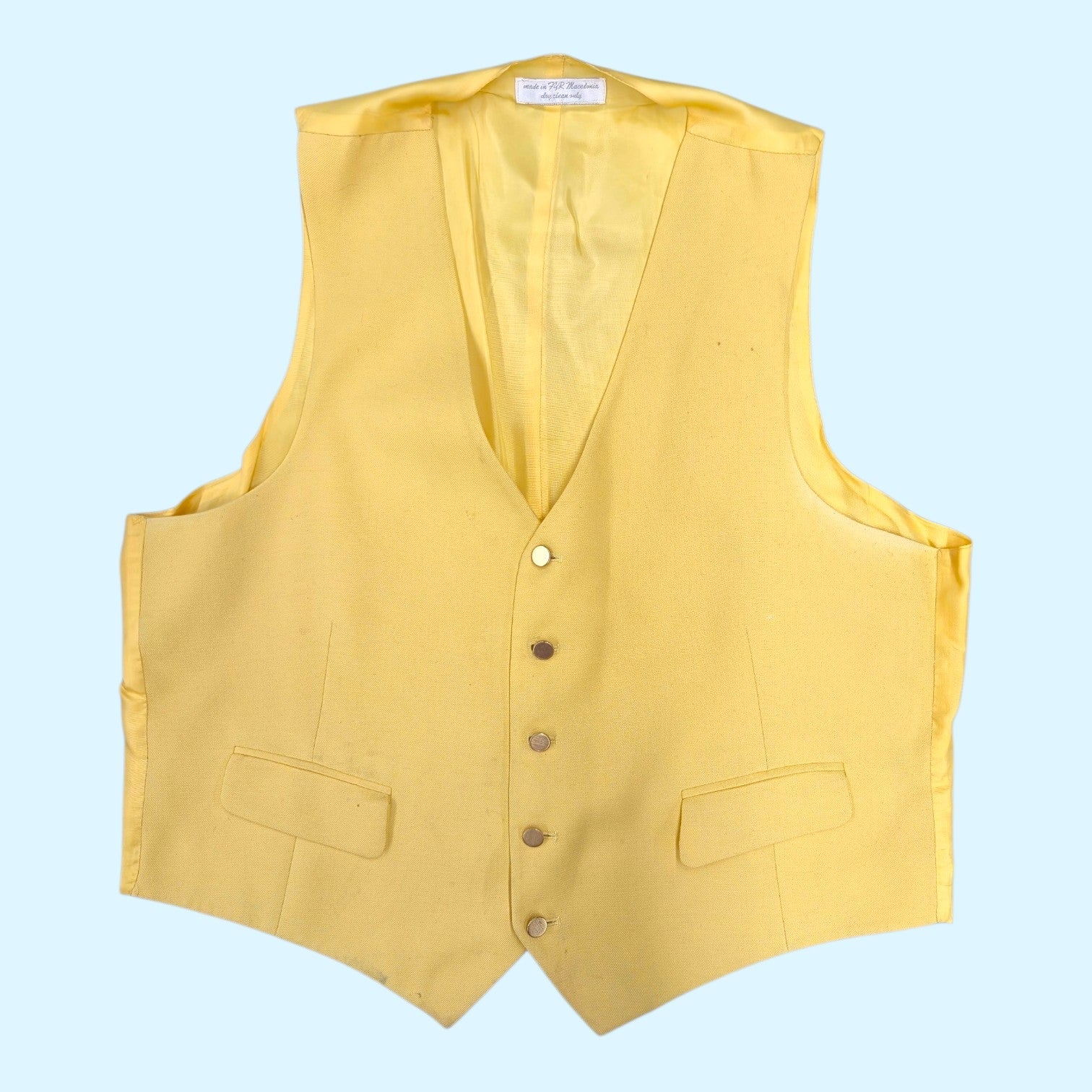 R.J. Classics Men's Cheshire Hunt Vest in Canary - 46R