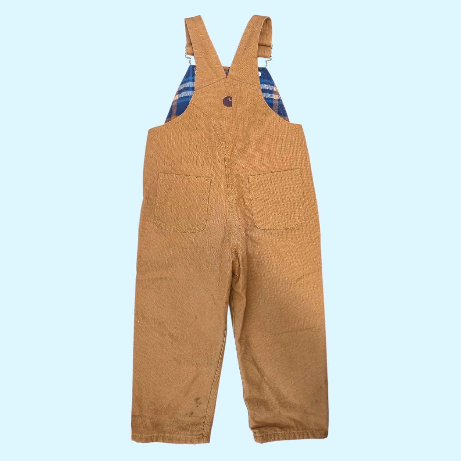 Carhartt Kids Bib Overalls in Brown - 3T