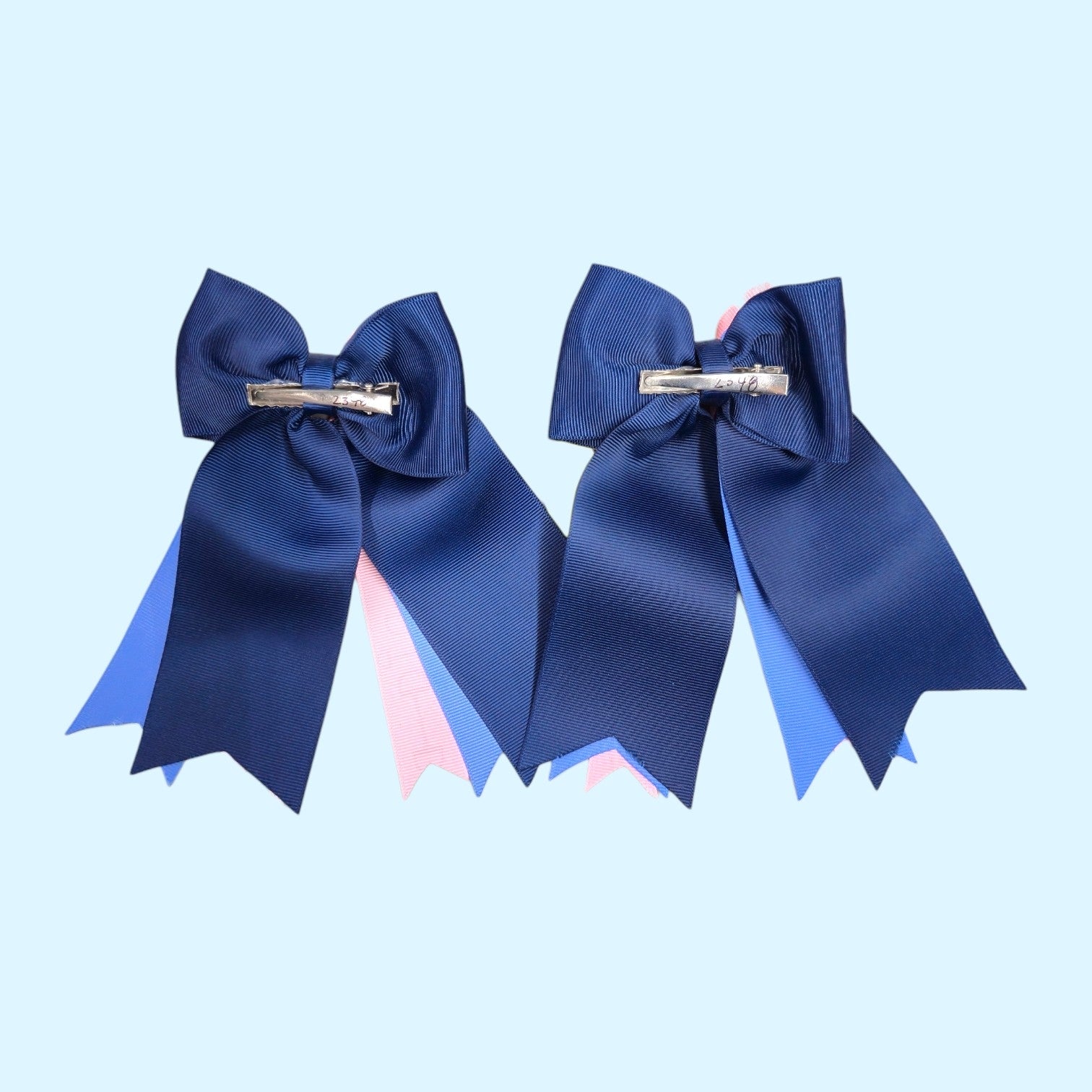 Girls' Show Bows in Navy/Blue/Pink