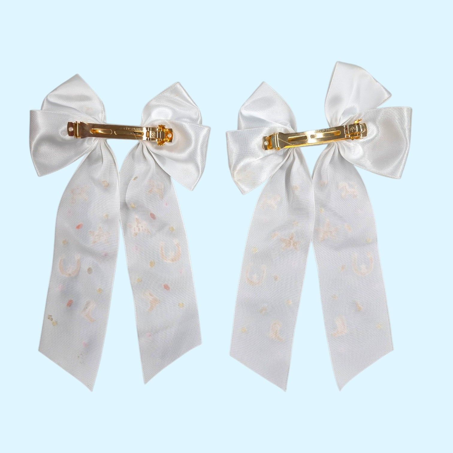 Girls' Show Bows in White/Pink