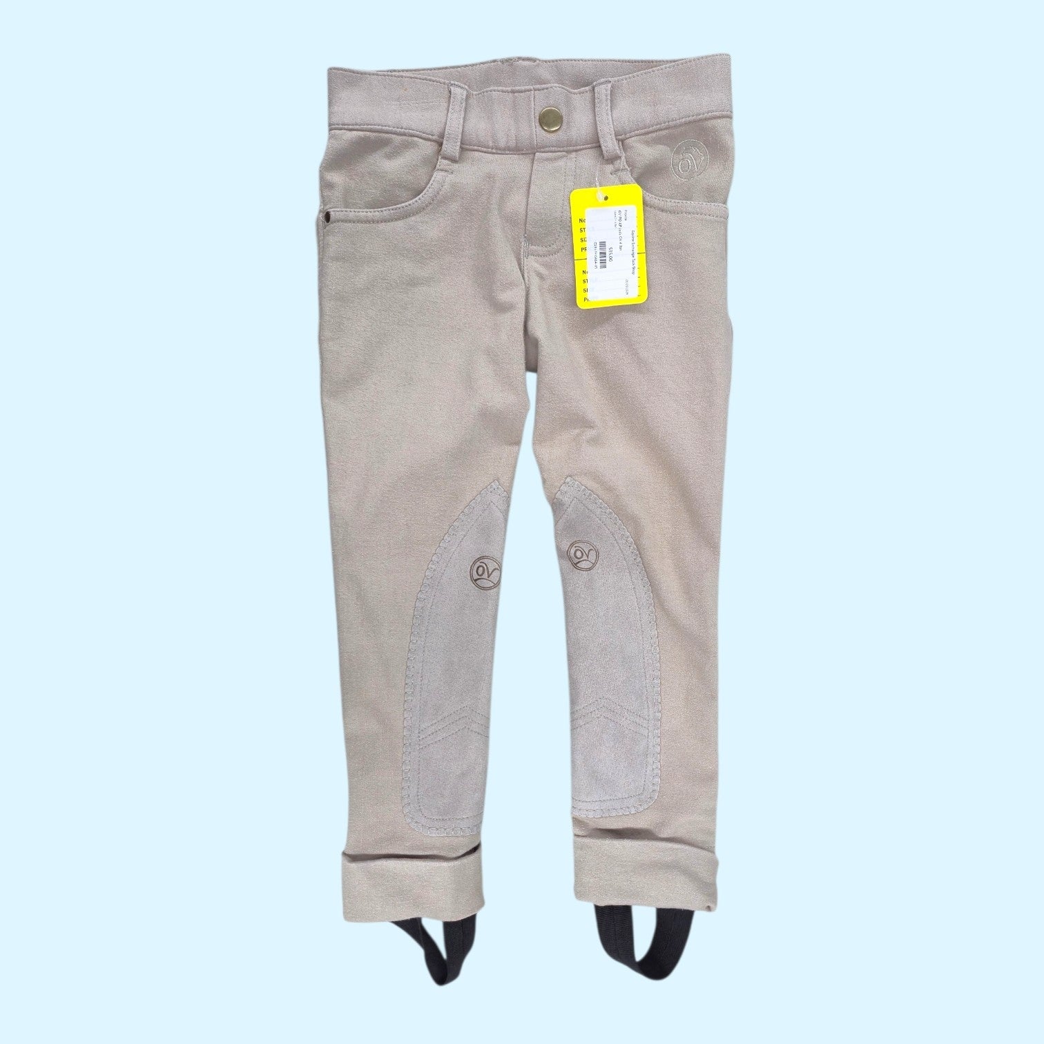 Ovation Pull On Knee Patch Jodhpurs in Tan - CH 4