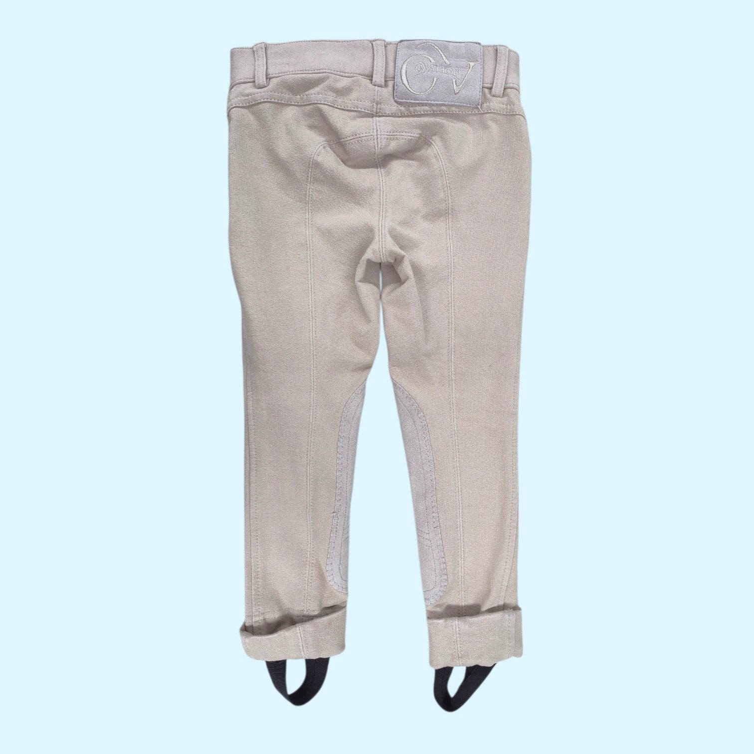 Ovation Pull On Knee Patch Jodhpurs in Tan - CH 4