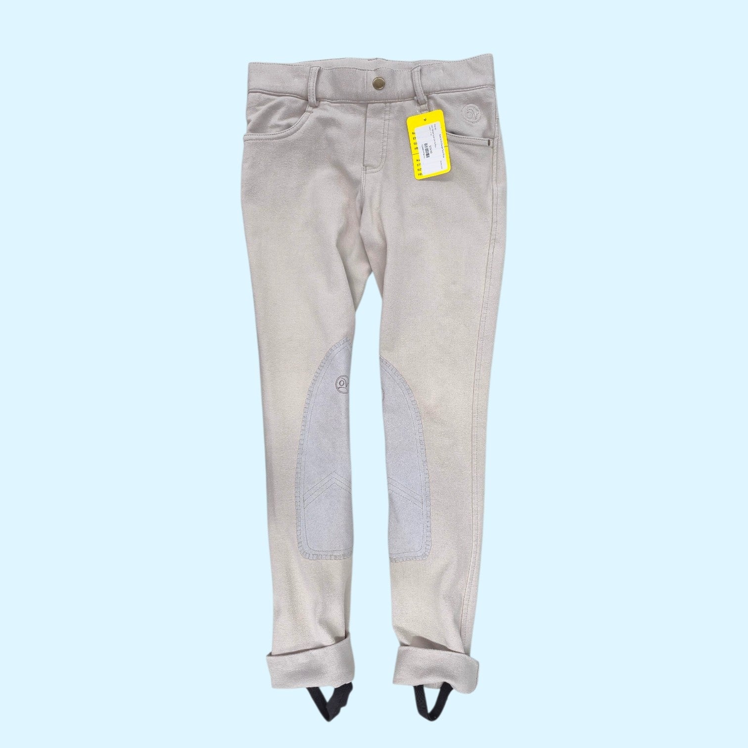 Ovation Pull On Knee Patch Jodhpurs in Tan - CH 12