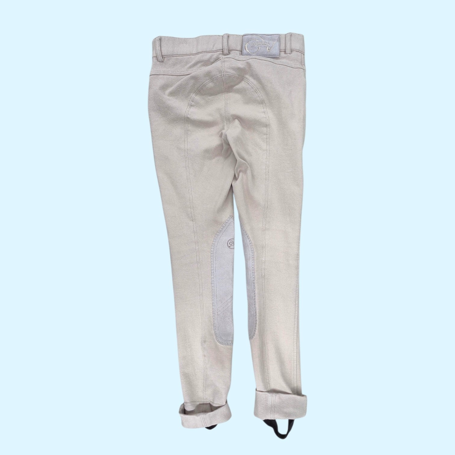 Ovation Pull On Knee Patch Jodhpurs in Tan - CH 12