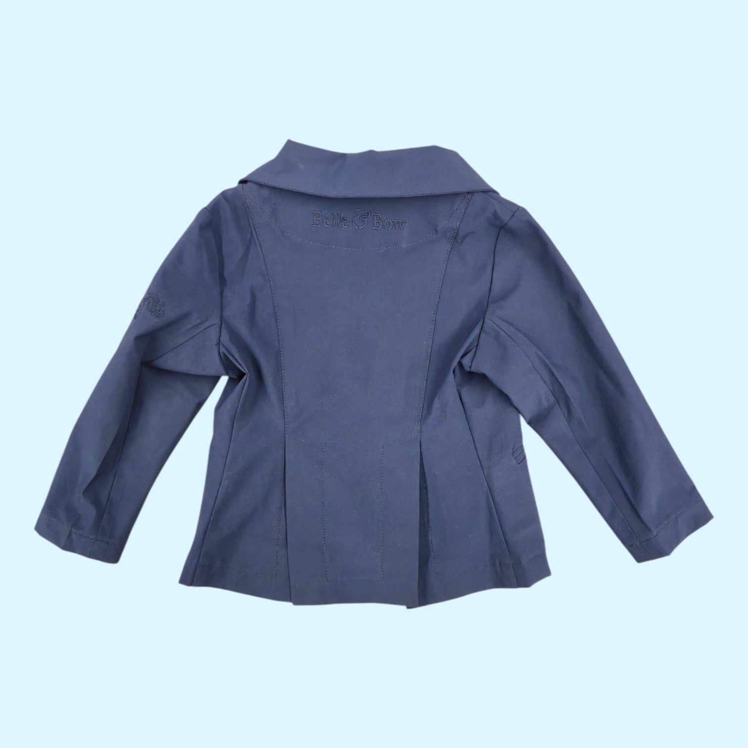 Belle & Bow Toddler Featherweight Show Coat in Navy - 18 Months