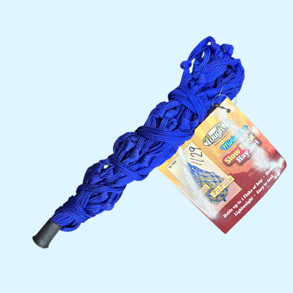 Tough1 Miniature Poly Rope Hay Net in Royal Blue - 1 Flake  