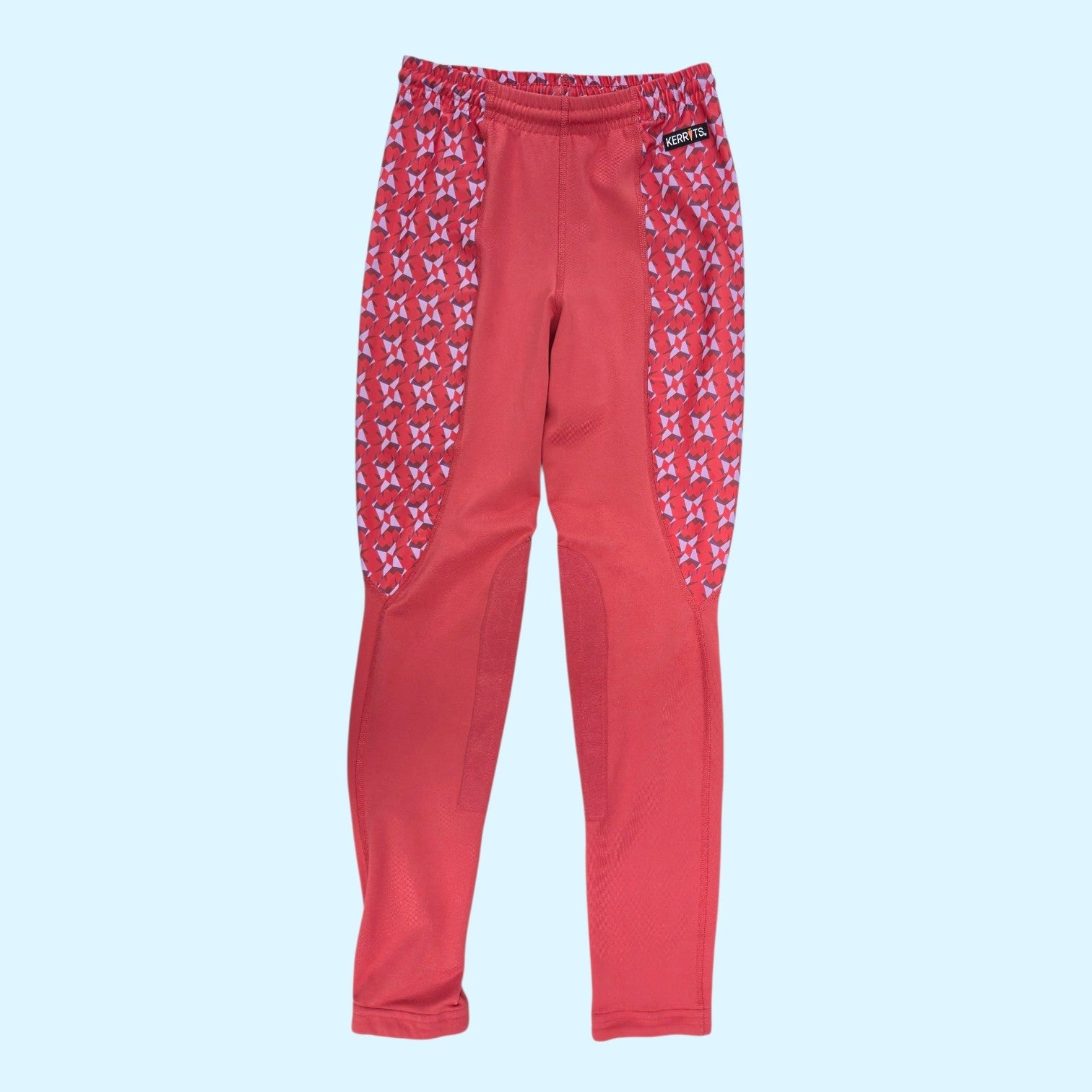 Kerrits Kids Performance Knee Patch Tight in Salmon Pink - Large