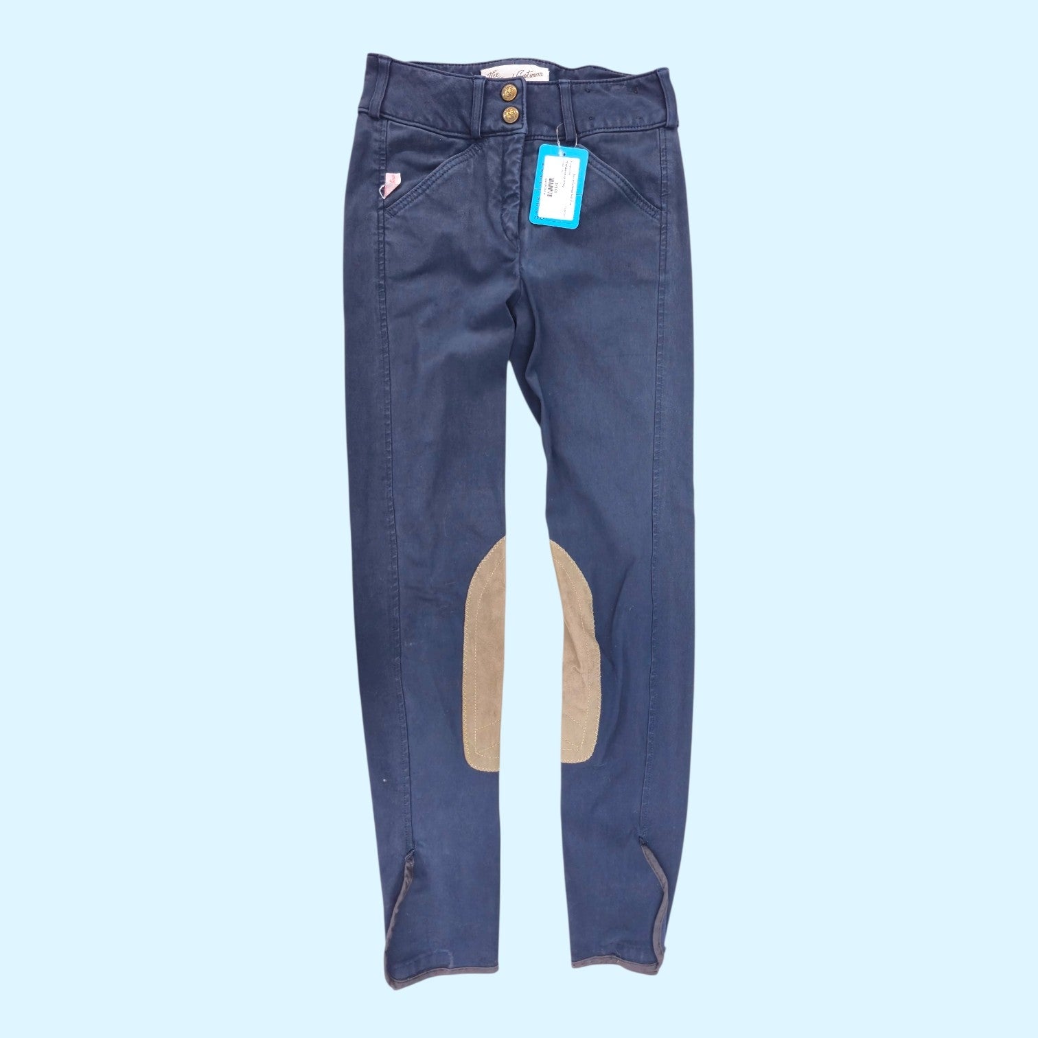 Tailored Sportsman Girls Knee Patch Breech in Navy - CH 10