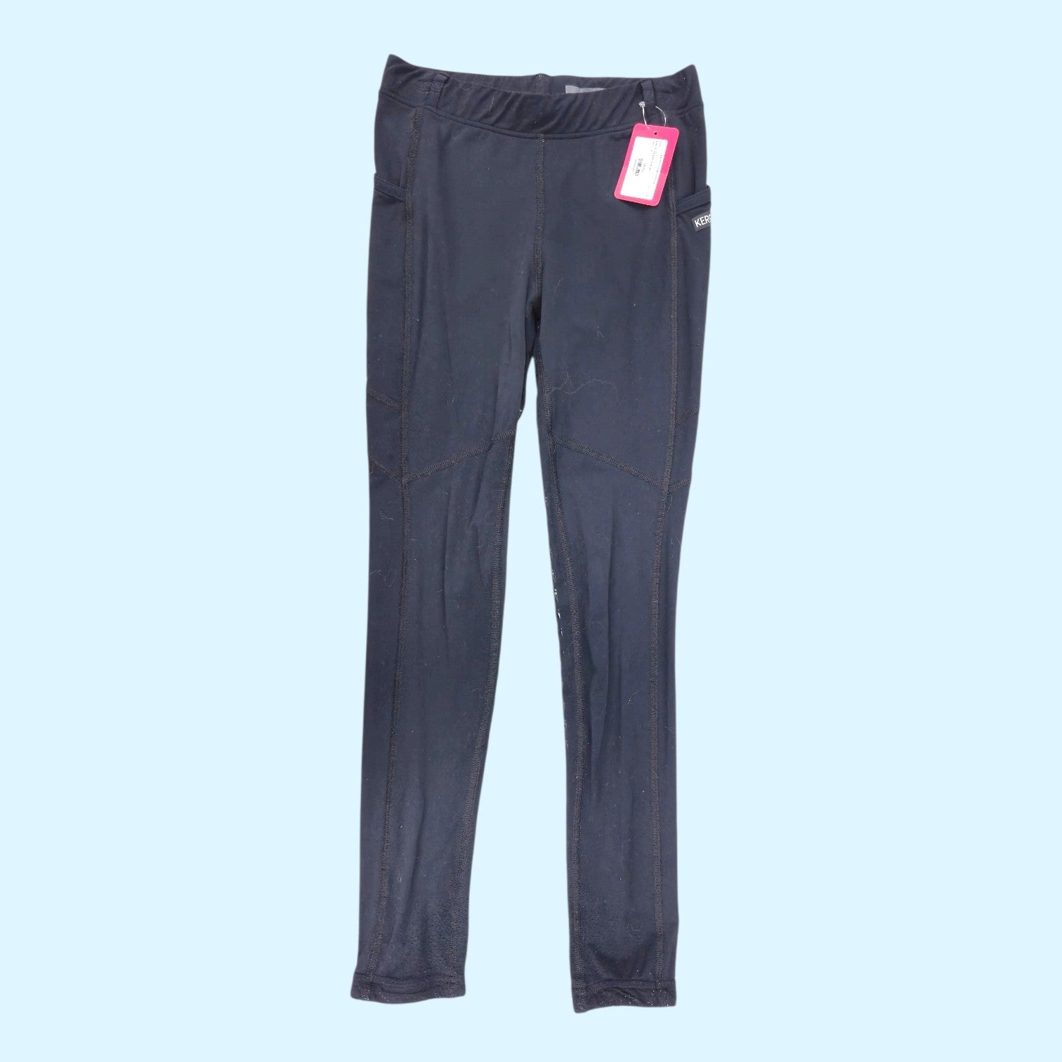 Kerrits Kids Ice Fil Full Seat Tech Tights in Black - XL