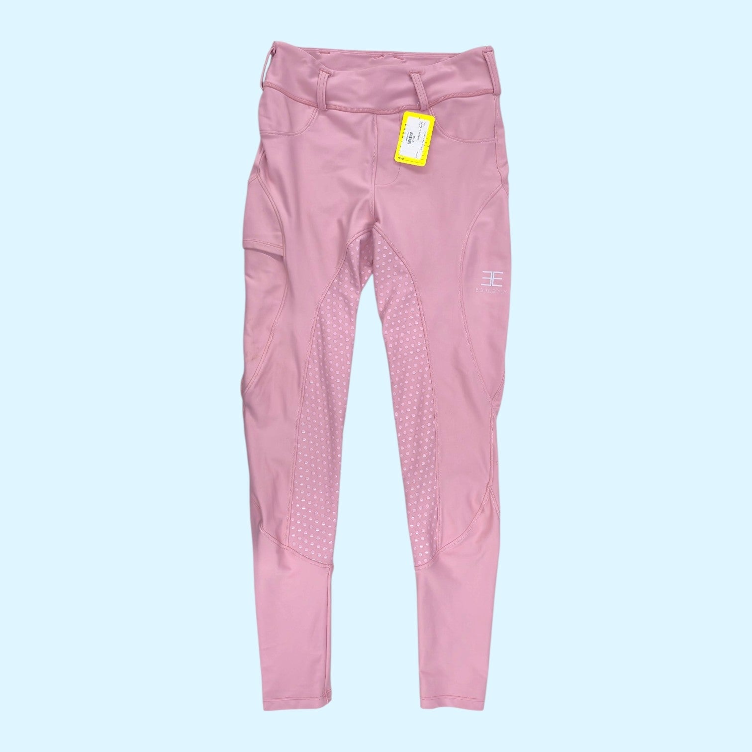Equestly Ladies Silicone Full Seat Tights in Pink - Medium