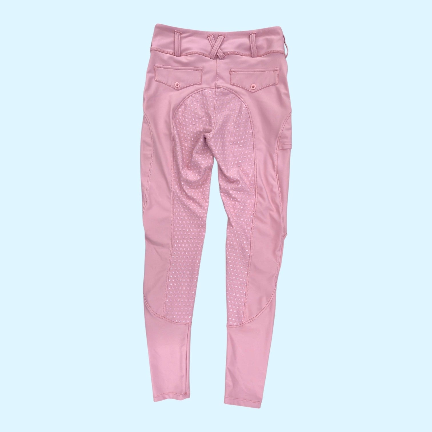 Equestly Ladies Silicone Full Seat Tights in Pink - Medium