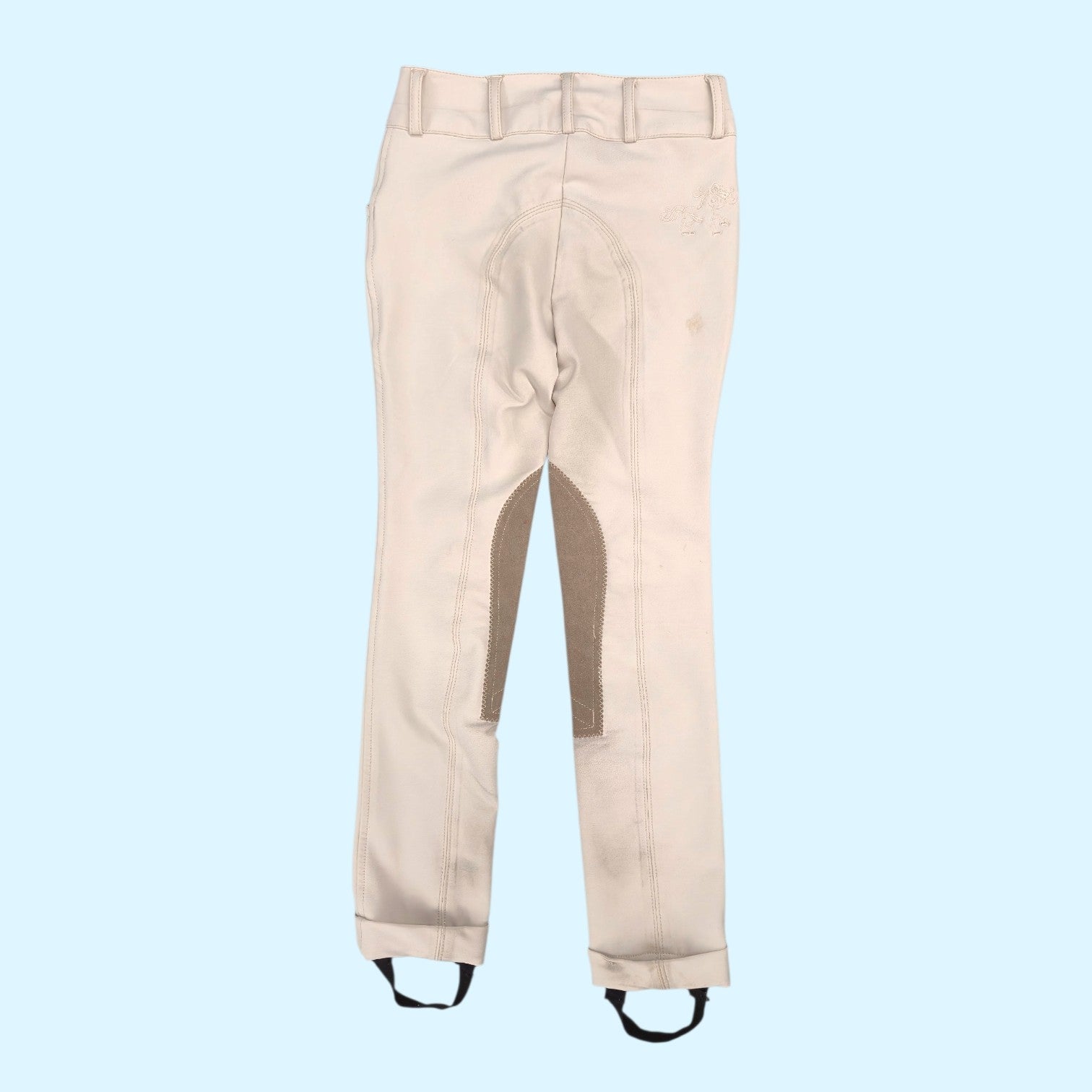 Belle & Bow Knee Patch Kids Show Jodhpurs in Tan - CH 8