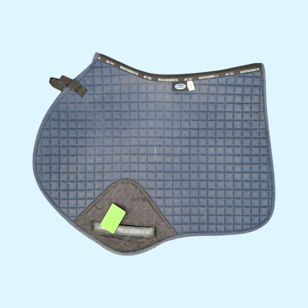 Weatherbeeta Quilted Jump Saddle Pad in Navy  