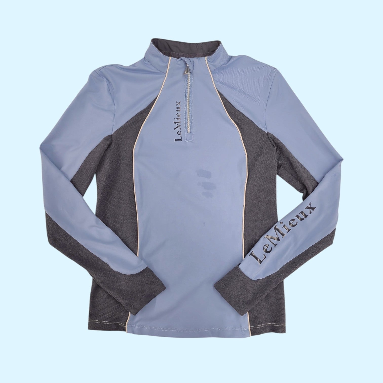 LeMieux Kids Long Sleeve Baselayer in Blue/Gray - CH 7/8