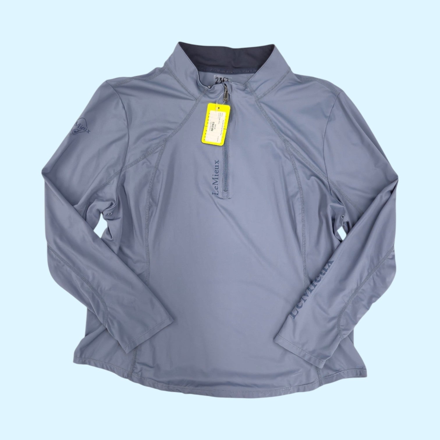LeMieux Ladies Long Sleeve Base Layer in Blue/Gray - US 14