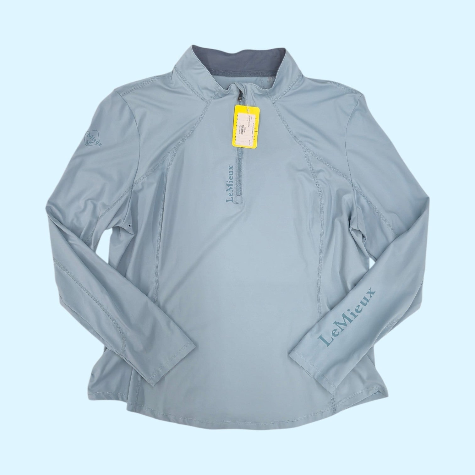 LeMieux Ladies Long Sleeve Base Layer in Light Teal - US 14