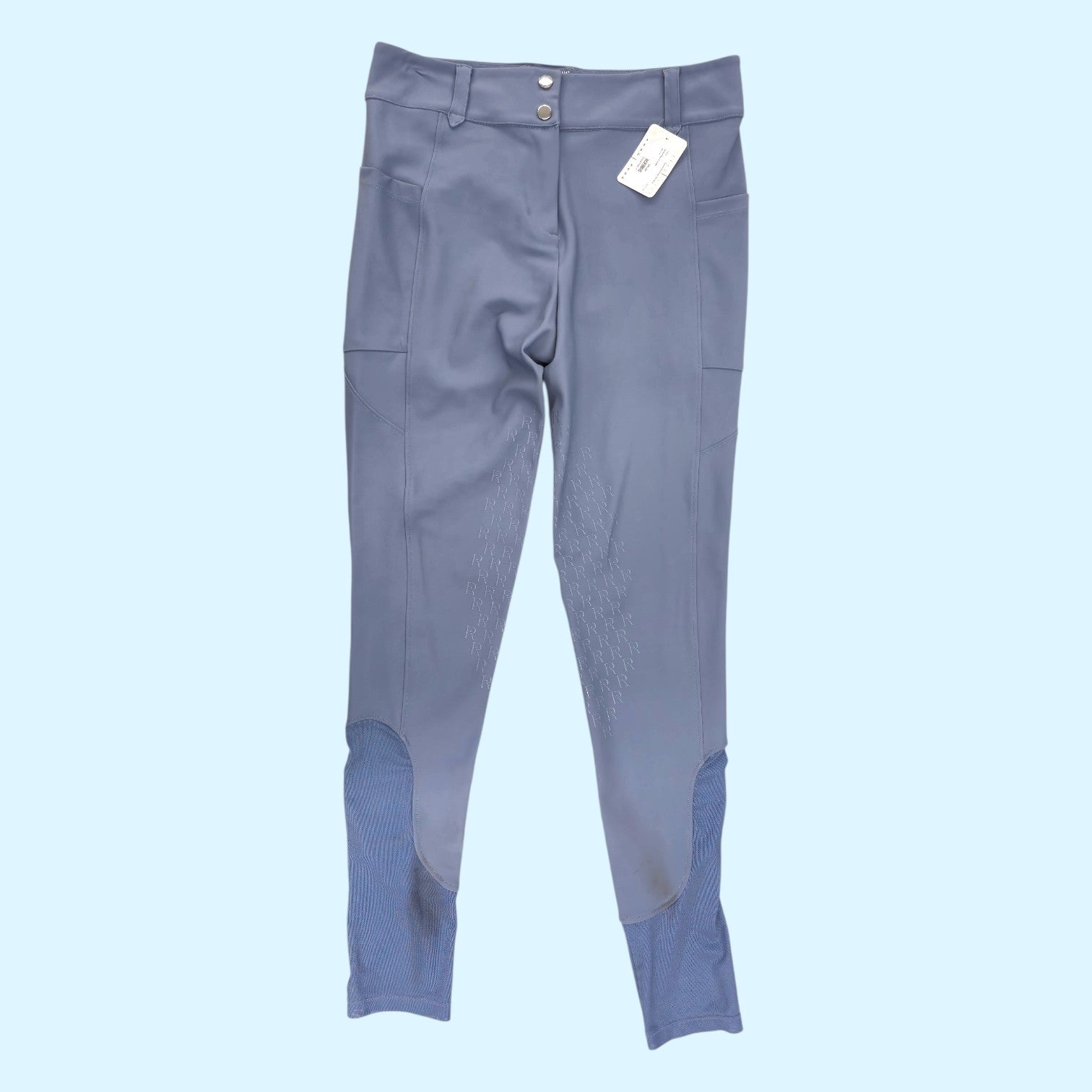 Free Ride Silicone Knee Patch Breech in Blue - 32