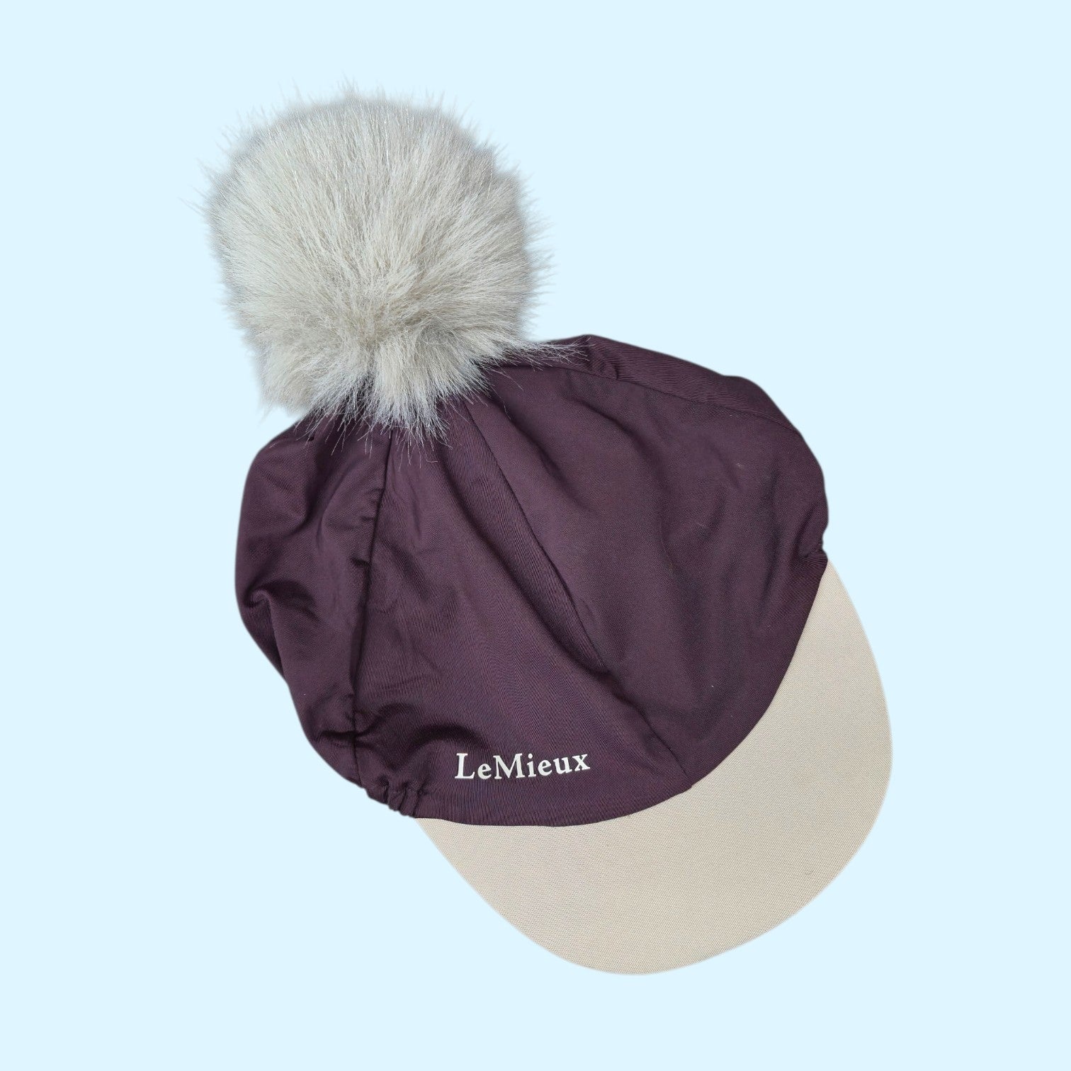 LeMieux Classique Pom Hat Silk in Plum