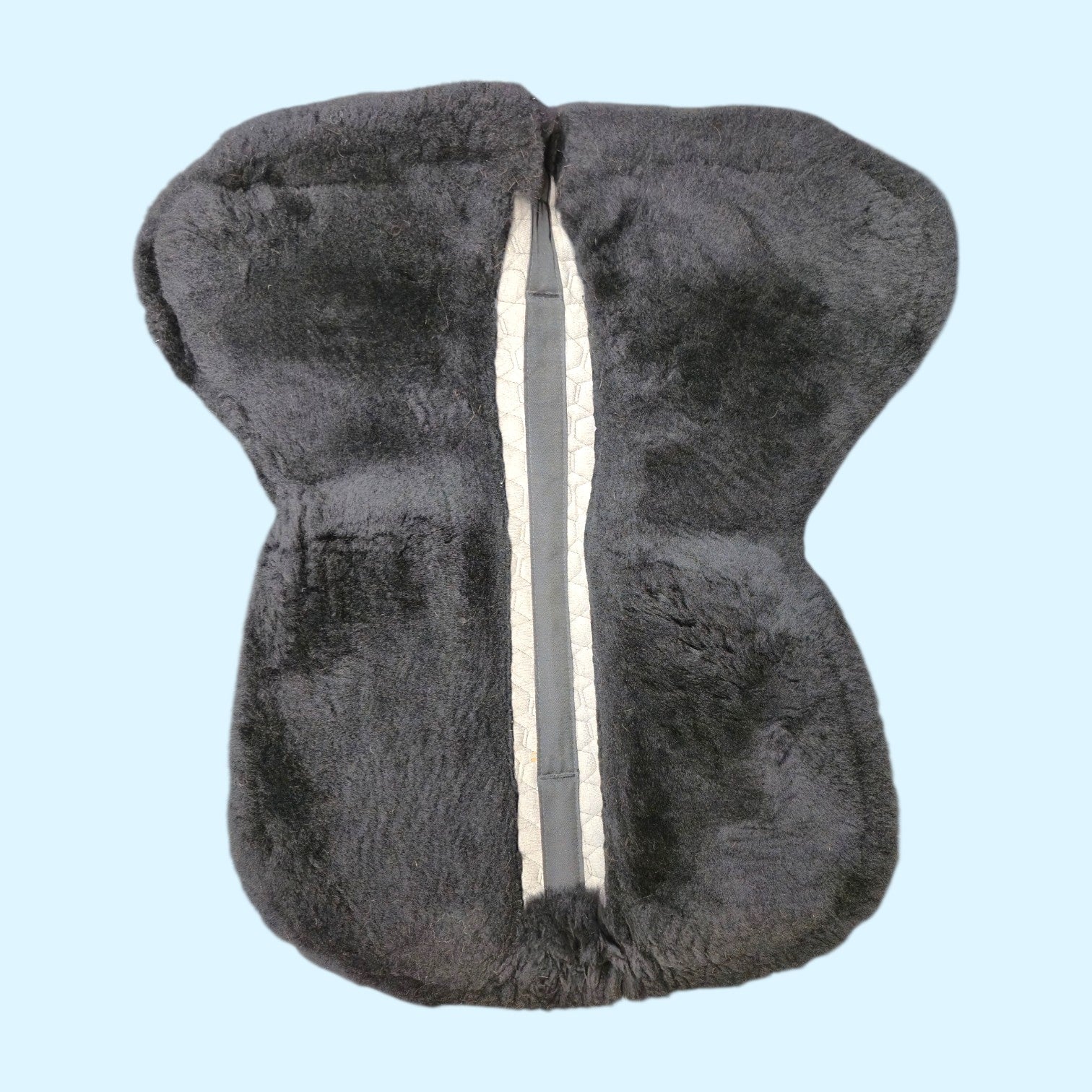 Mattes Sheepskin Shimmable Dressage Half Pad in Black - Large