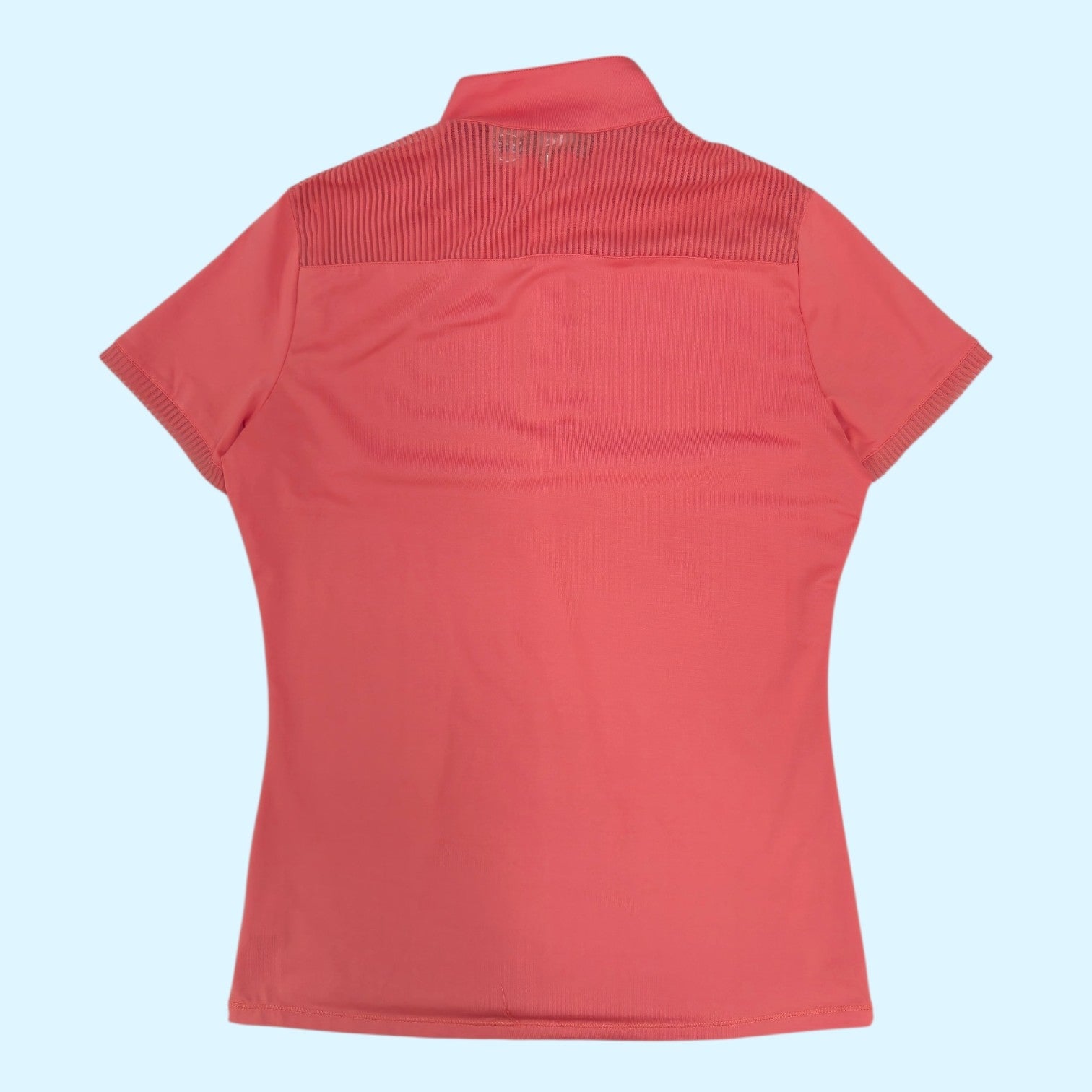 R.J. Classics Short Sleeve 1/4 Zip Sun Shirt in Coral - Medium